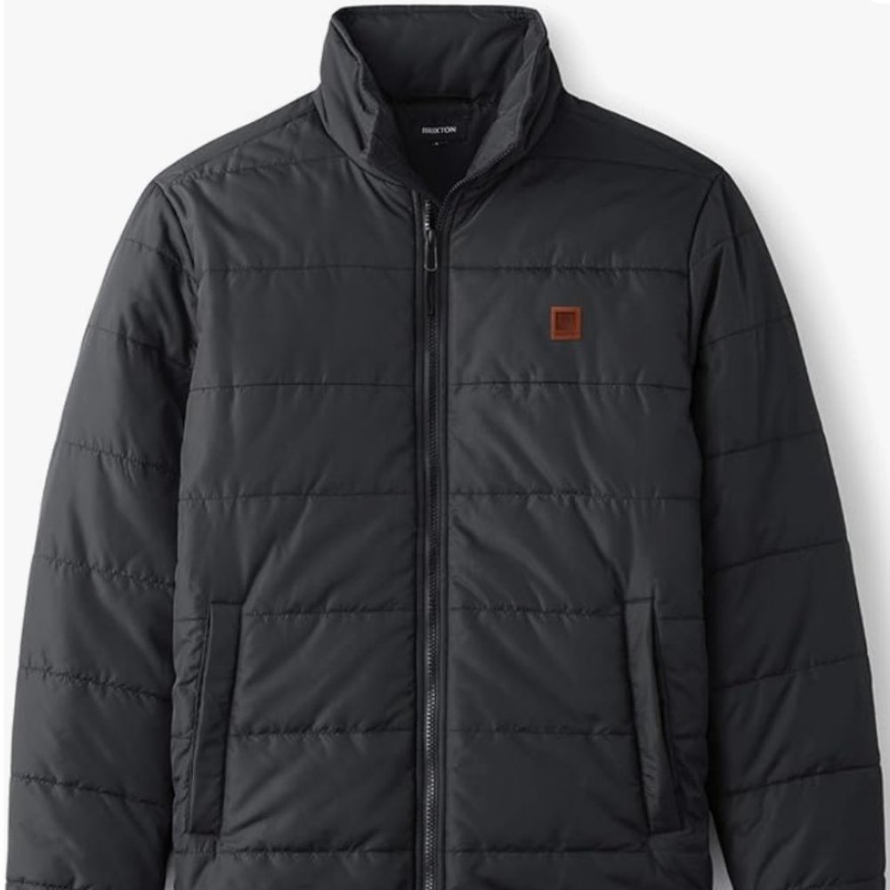 Brixton Men's Cass Puffer Jacket - BLACK - LARGE -  (Great Condition Like New)